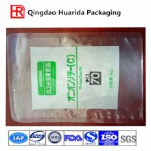 Flat Transparent Plastic Packaging Bag for Frozen Food